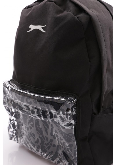 Slazenger 24039 Pvc Detaylı Black Sırt Çantası Siyah