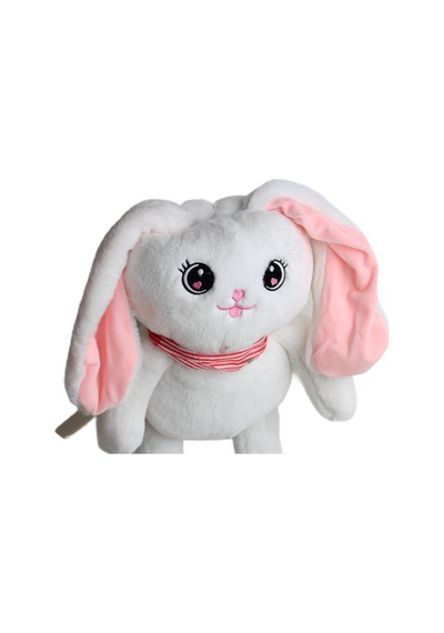 İthal Kumaş Kulakları & Ayakları Uzayıp Küçülen Sevimli Tavşan Peluş Oyuncak & Uyku Arkadaşı 75 Cm. 001