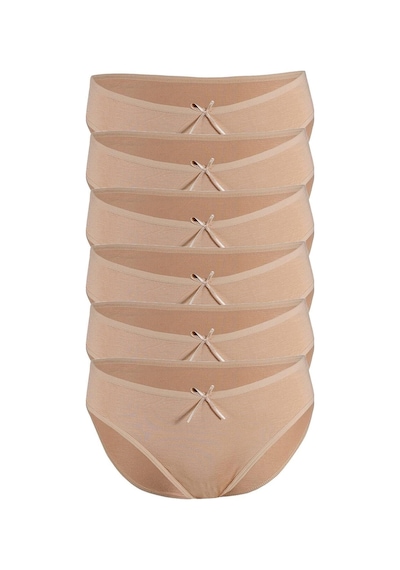 Özten Kadın 6'lı Paket Bambu Bikini Külot Ten