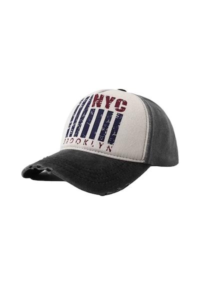 Tezzgelsin Unisex Eskitme Nyc Brooklyn Nakışlı Ayarlanabilir Beyzbol Kep Şapka Siyah