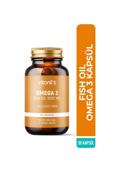 Vitanil's Omega 3 Fish Oil 1000 Mg 30 Soft Jel