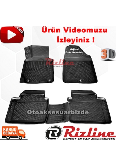 Hyundai I30 3D Paspas Havuzlu Siyah Hb-Sw 2012-2017 Arası Rizline N11.14962