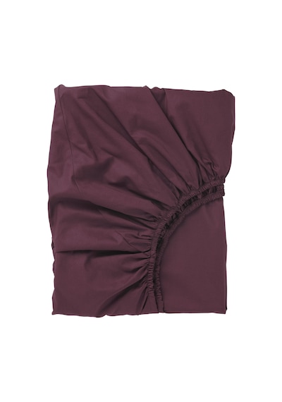 Ikea Ullvıde 1 Tek Kişilik Çarşaf 90 X 200 Cm Koyu Bordo