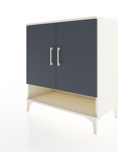 Hyperion Şifonyer 3 Raflı 2 Kapaklı 88x44x96 Aytaşı-antrasit Aytaşı
