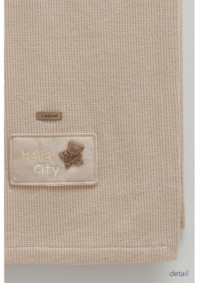 Soft Style Triko Görünümlü Penye Battaniye Kahverengi
