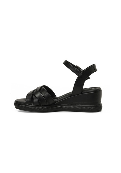 Butigo 25s-281 6fx Siyah Kadın Dolgu Topuk Sandalet 000000000102688737 Siyah