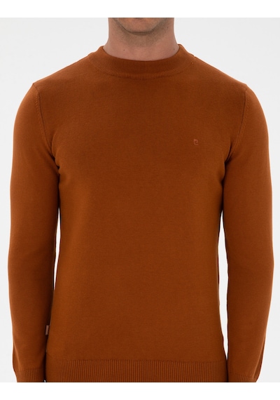 Pierre Cardin Erkek Pas Kazak /triko 50315456-vr040 Açık Turuncu