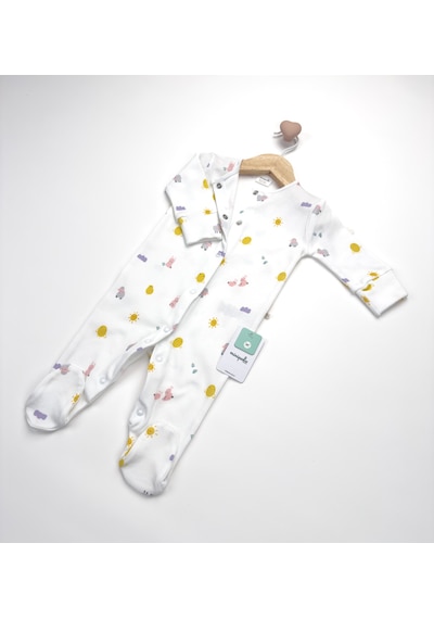 Sezgibaby Künk Kız Bebek Tulum Beyaz