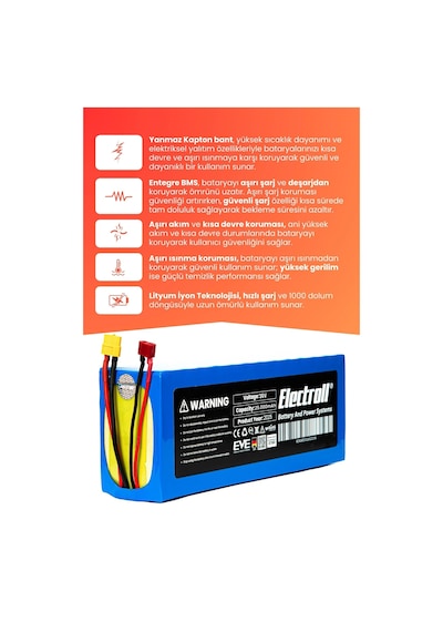 Onvo Rx-04 2400w Batarya Yüksek Kapasite 52v 25.000mah Elektrikli Scooter Bataryası Çok Renkli
