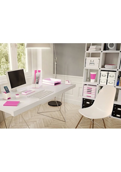 Leitz Wow Sound Çift Renkli Kalemlik Metalik Pembe 53631022