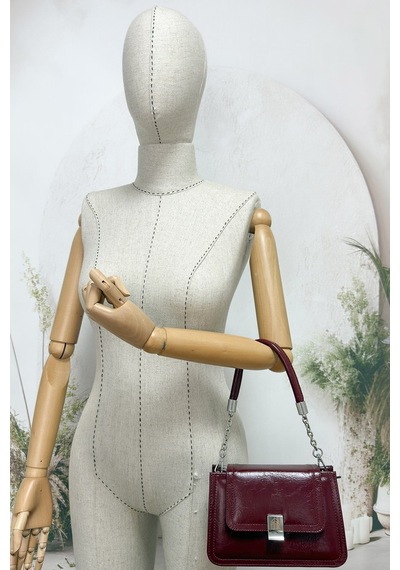 Sosela 67-7135 Kadın Bordo Çarpraz Askılı Çanta