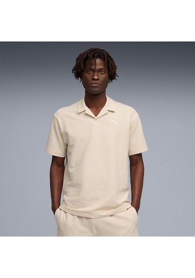 Puma Essential Elevated Material Erkek Pembe Polo Yaka Tişört