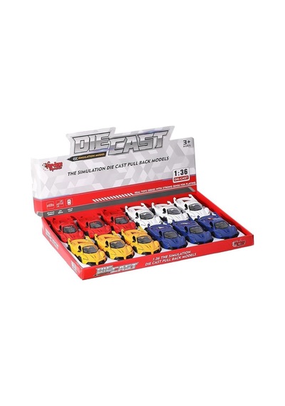 Mey İthalat Sr-1310-11-12-13 Çek Bırak Işıklı Ve Müzikli Spor Araba 1:36 -vardem