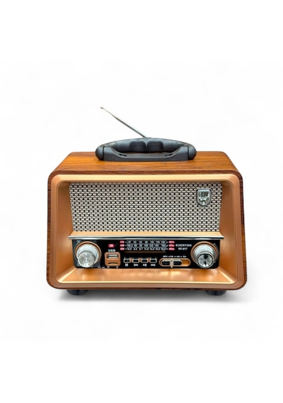 Rt-817 Nostalji Ahşap Gerçek Radyo,bluetooth Özellikli Trend Nostaljik Radyo
