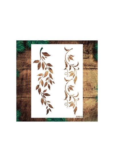 Kk Swords Stencil Tasarım Br015 - Dekoratif Duvar Ve Eşya Boyama Şablonları 21 X 30 Cm Br01500000003