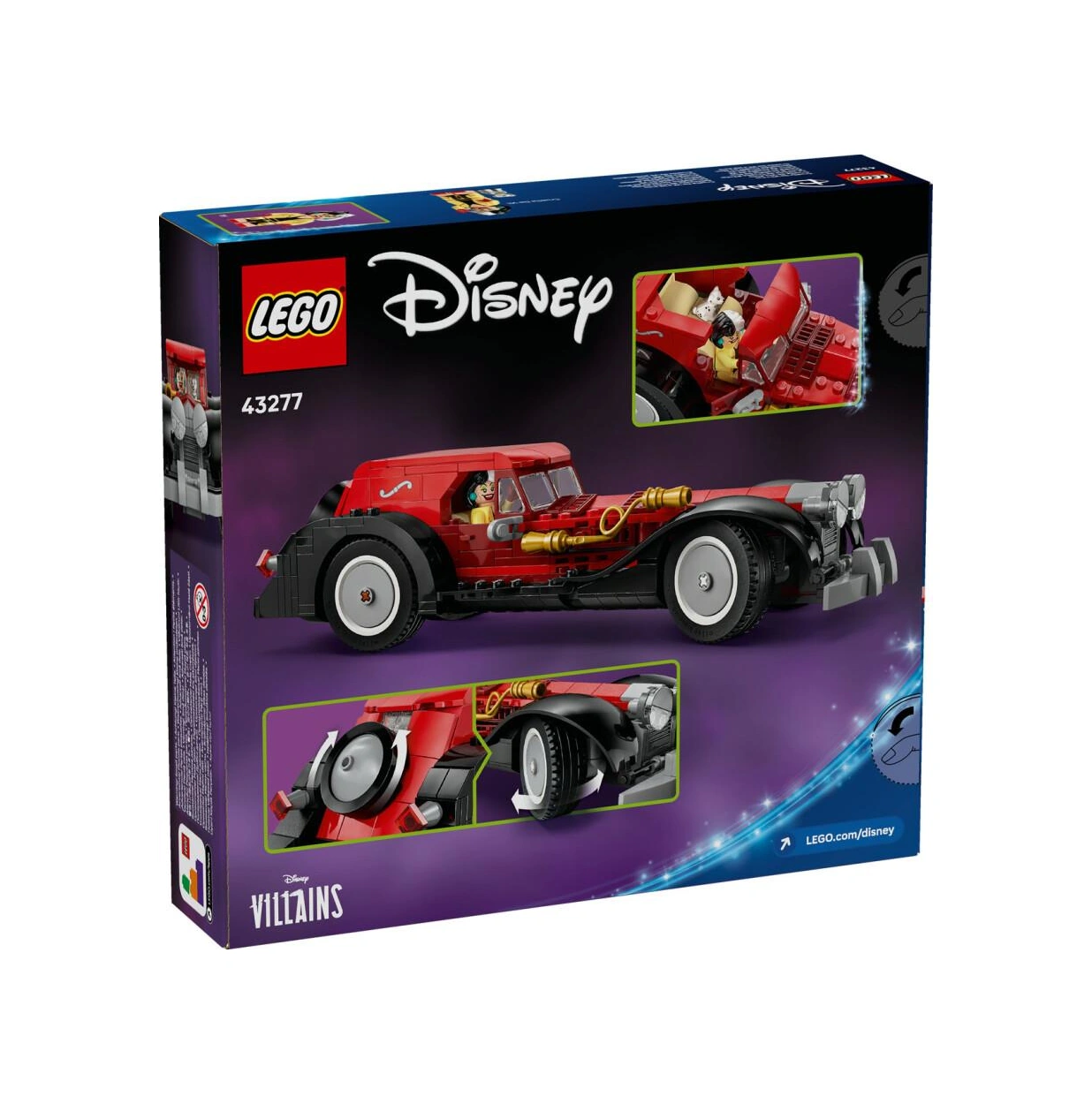 Lego Disney 43277 Cruella De Vil'in Arabası