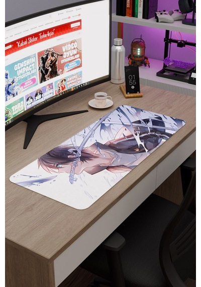 Noragami Kaymaz Dikişli Kauçuk Oyuncu Mousepad V2 - 70x30 Xl Gaming Mouse Pad Fare Altlığı