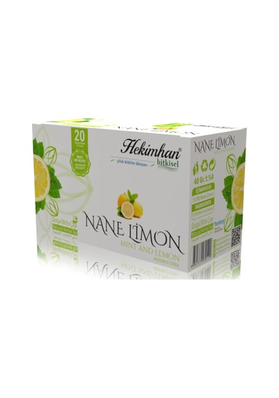 Hekimhan Bitkisel Nane Limon Doğal Bitki Süzen Poşet Çay 2'li 20 x 2 G