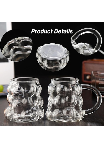 2 Adet Kulplu Boncuk Şekilli Cam Bardak 350ml Borosilikat Üzüm & Kabarcıklı Tasarım Isıya Ve Darbeye Dayanıklı Soğuk Kahve, Çay, Meyve Suyu Bardağı Kulplu 3d Cam Bardak Seti çok renkli 2 Adet Kulplu Boncuk Şekilli Cam Bardak 350ml Borosilikat Üzüm & Kabarcıklı Tasarım Isıya Ve Darbeye Dayanıklı Soğuk Kahve, Çay, Meyve Suyu Bardağı Kulplu 3d Cam Bardak Seti çok renkli