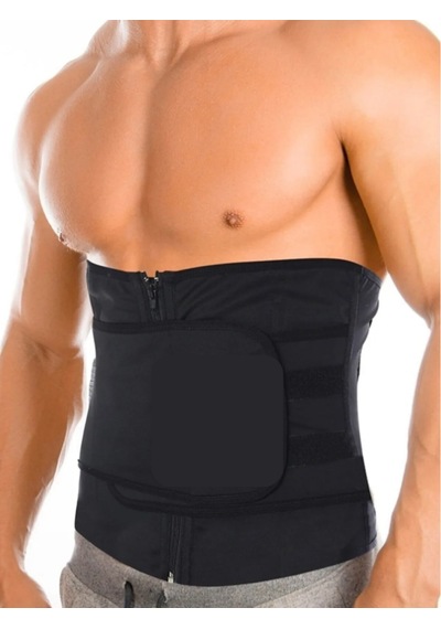 Fitform Giyim Sauna Etkili Sıkılaştırıcı Ve Toparlayıcı Unisex Termal Bel Korse Keme Black Siyah Renk