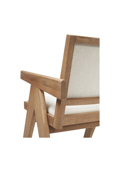 Kalmar Ahşap Ceviz Sandalye Natural - Beyaz