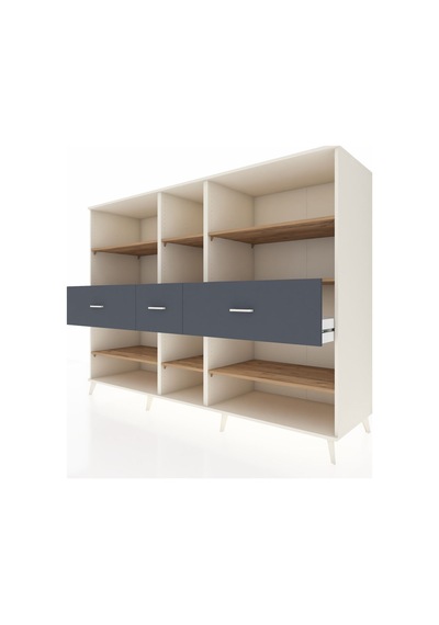 Kronos Dolap 9 Raflı 3 Çekmeceli 220x59x163 Aytaşı-çam/antrasit Aytaşı-çam/antrasit Kronos Dolap 9 Raflı 3 Çekmeceli 220x59x163 Aytaşı-çam/antrasit Aytaşı-çam/antrasit