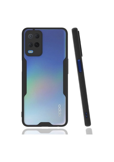 Oppo A54 4g Kılıf Platin Silikon - Siyah -