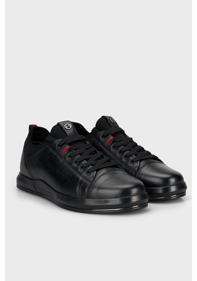 Marcomen Hakiki Deri Sneaker Ayakkabı Erkek Ayakkabı 15210397s6 Siyah