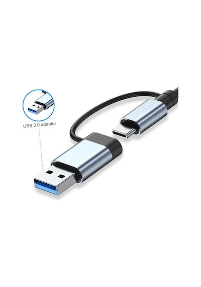 Maxgo 3011 7 In 1 Usb/type-c To Usb A Usb C-usb 2.0/3.0 Çevirici Adaptör 7 Port Çoklayıcı Usb Hub
