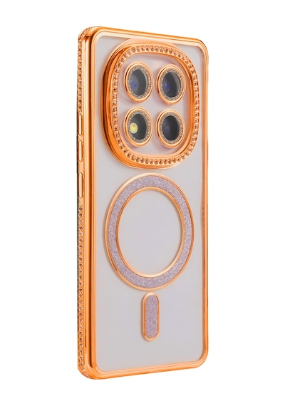 Newface - 169 - Xiaomi Redmi Note 15 Pro 4g Joke Simli Magneticsafe Kılıf - Aconcept - - Turuncu