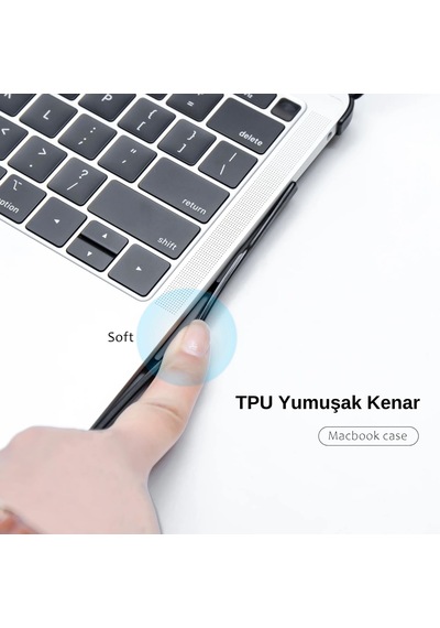 Macbook Pro 16.2 İnç Kılıf A2485 A2780 A2991 A3403 A3186 A3428 A3429 Uyumlu Rugged Armor Shockproof Tpu Bumper Sert Kapak Darbe Korumalı Hard Case Şeffaf Belirtilmemiş