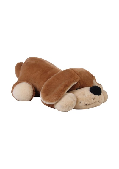 Yatan Köpek Kahve Peluş 45 Cm