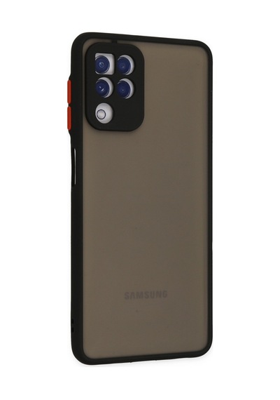 Samsung Uyumlu Galaxy A22 Uyumlu Kılıf Montreal Silikon Kapak - Siyah