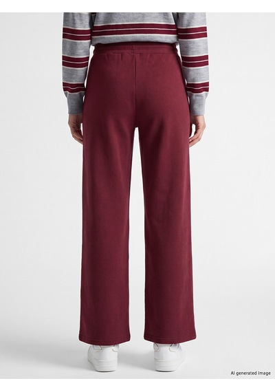 Lcw Everyday Bordo Geniş Paça Kadın Eşofman Altı