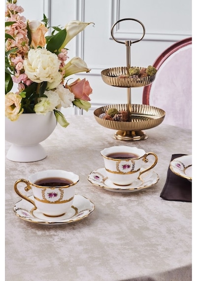 Karaca  Royal Bone Elizabeth 2 Kişilik Çay Fincanı