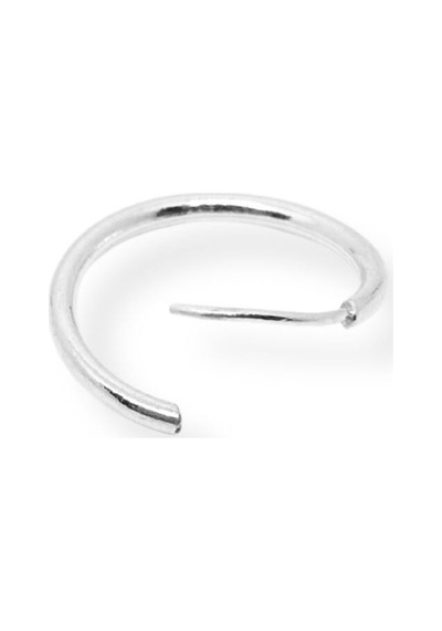Oya Silver İnce Gümüş Halka Küpe 1.5mm-3x3cm