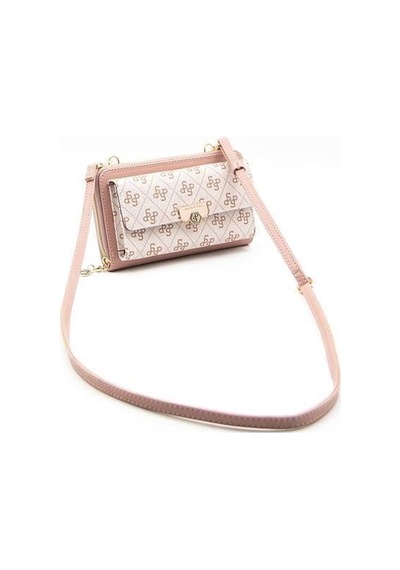 Silver Polo Sp921 Kadın Telefon Çantası Monogram Pembe-somon