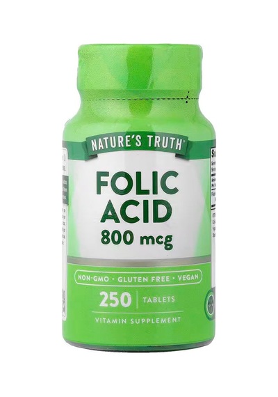 Nature's Truth Vitamin B9 Folate - Folic Acid 800 Mcg 250 Tablet