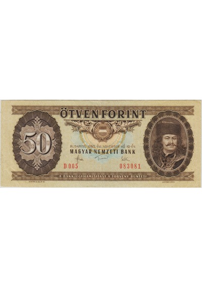Macaristan 50 Forint 1983 Ççt.