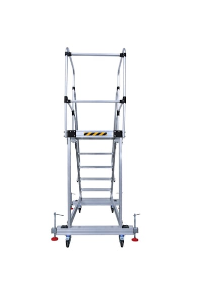 5+1 Denge Ayaklı Tekerlekli Tek Çıkışlı Çalışma Platformu 90x30 -