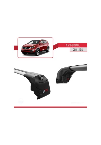 Kia Sportage Sl 2011-2016 Arası İle Uyumlu Ace-2 Ara Atkı Tavan Barı Gri