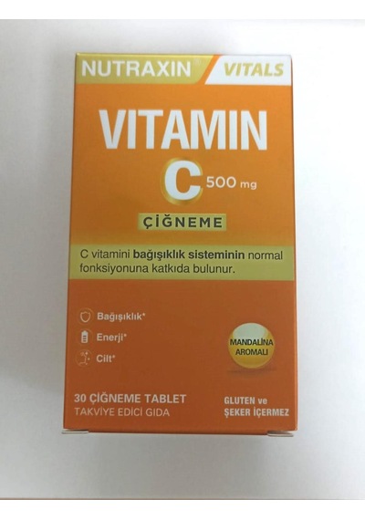 Nutraxin Vitamin C 500 Mg Çiğneme Tableti