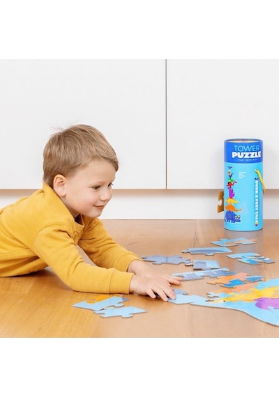 Crocodile Creek Dev Kule Puzzle 30 Parça Dinozor
