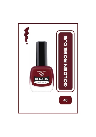 Golden Rose Keratin Nail Color Oje No:40