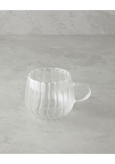 English Home Astral Borosilikat Cam Double Wall Kupa 280 Ml Şeffaf Şeffaf