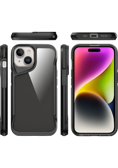 Apple Uyumlu iPhone 15 Kılıf Zore T-max Kapak Renksiz
