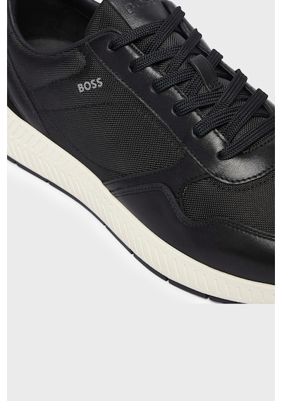 Boss Logolu Sneaker Ayakkabı Erkek Ayakkabı 50568757 001 Siyah