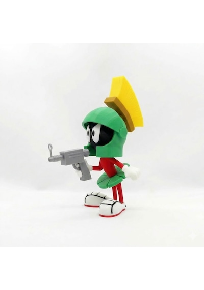 Marvin The Martian Figür Uzaylı Karakter Koleksiyon Figürü Dekoratif 3d Baskı Masaüstü Süsü 0
