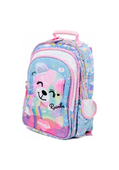 Chımola Cute Bear Sırt Çantası 16" Çok Renkli