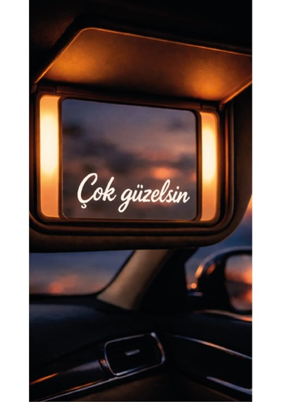 Çok Güzelsin Sticker Kaplama Folyo